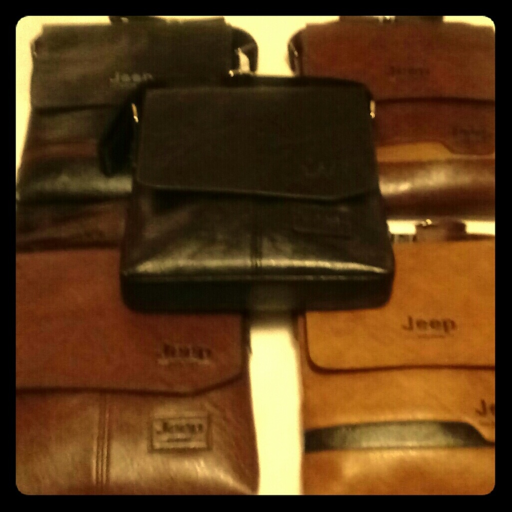 Jeep's Leather Satchel Sholderbags